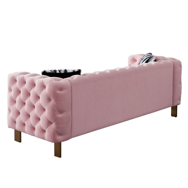 Chesterfield - Modern Tufted Living Room Sofa, 84.25''W Couch