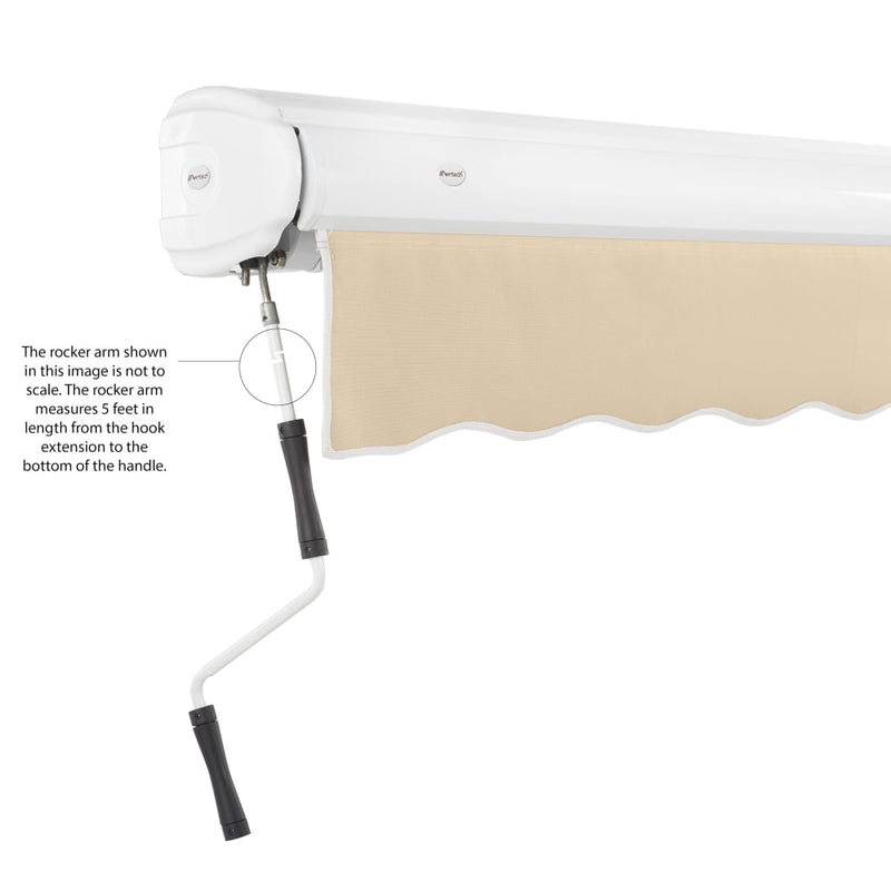[08x06FT] Awntech Key West Premium Manual Outdoor Retractable Awning [FCM8-SBY] (SAK12431)