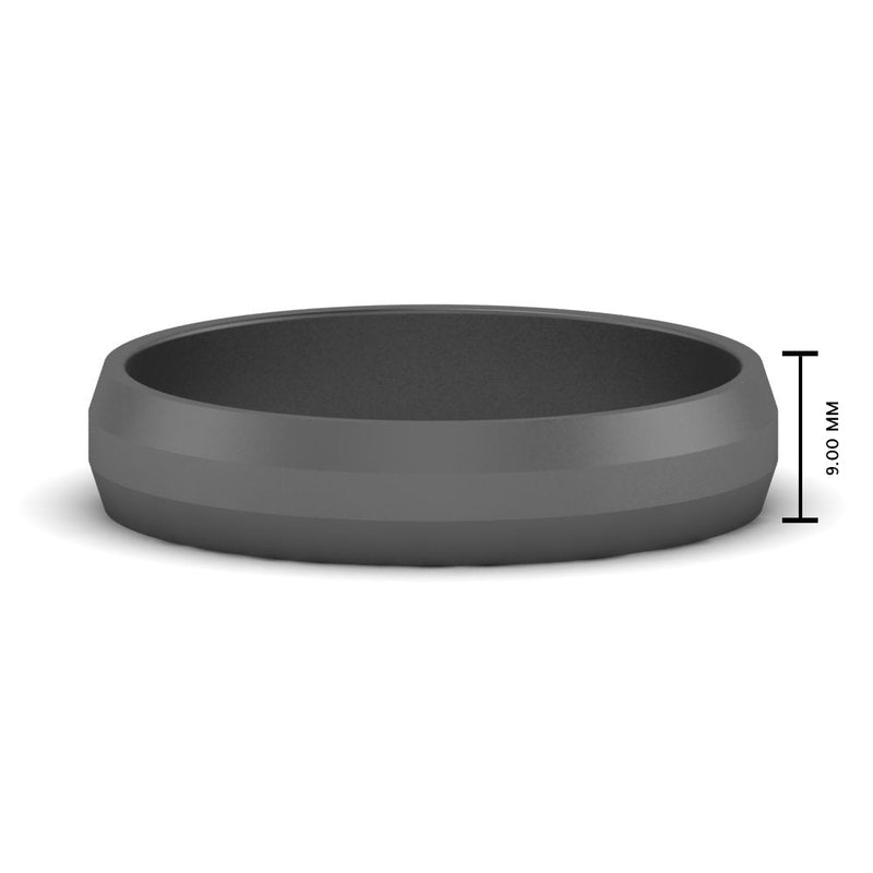 Wedding Band Beveled Edge Matte