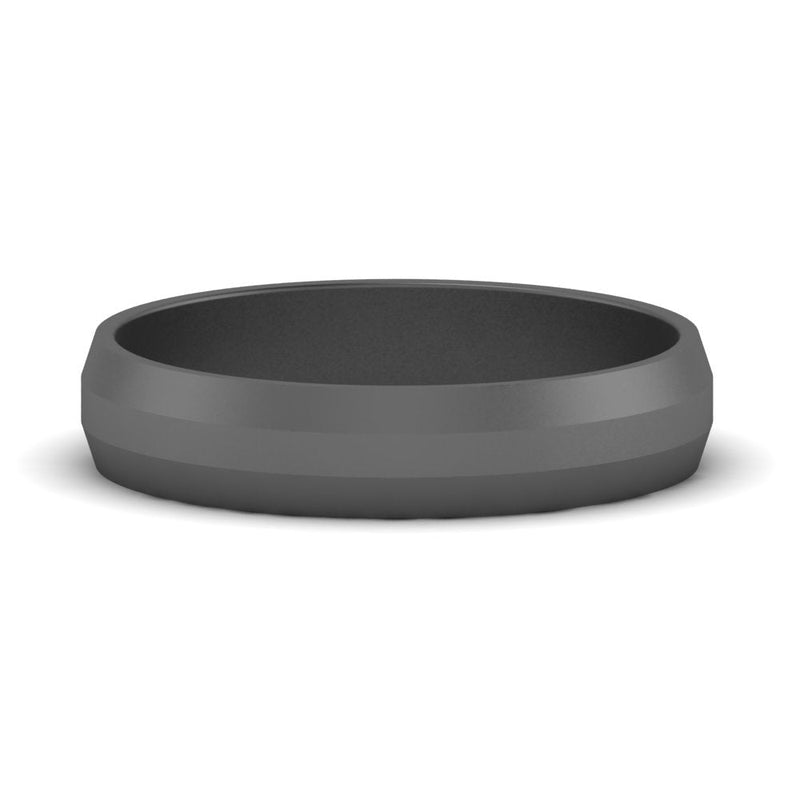 Wedding Band Beveled Edge Matte