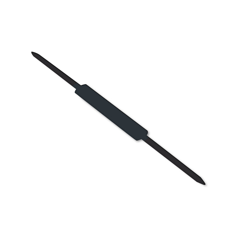 ACCO Premium Self-Adhesive Two-Prong Paper Fastener Bases, 1" Capacity, 2.75" Center to Center, Silver, 100/Box