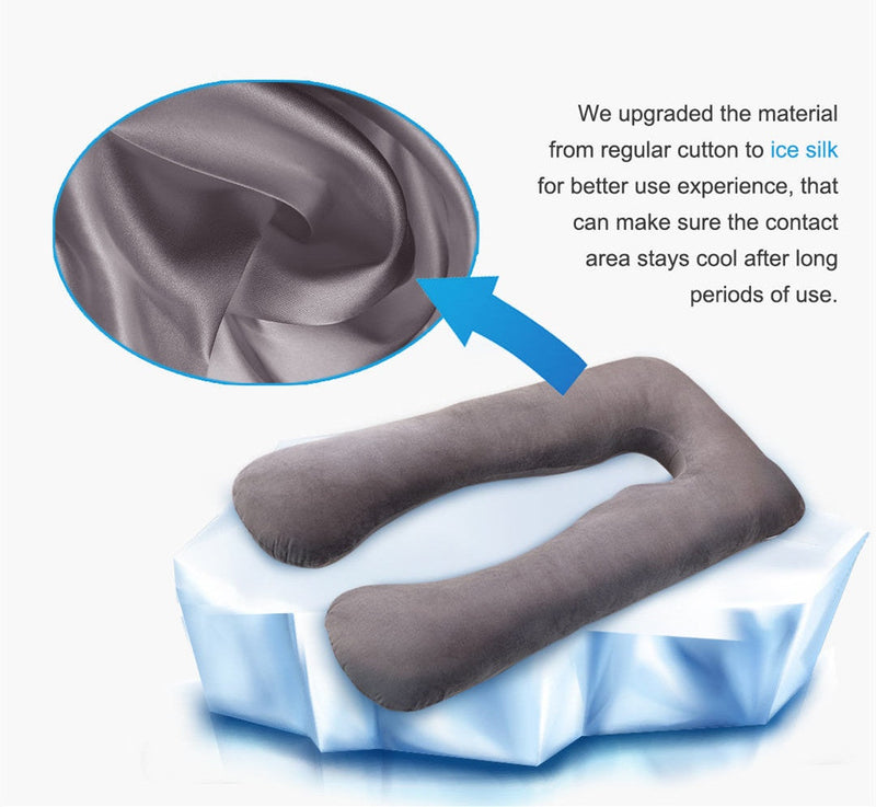 U-Shaped Maternity Pillow – Cooling Pregnancy Support Pillow