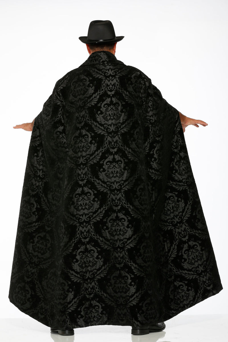 90110 Black Brocade Men's Cape