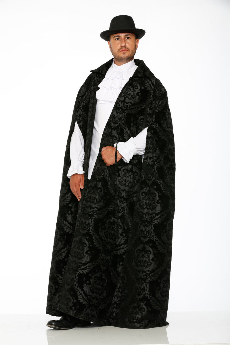 90110 Black Brocade Men's Cape