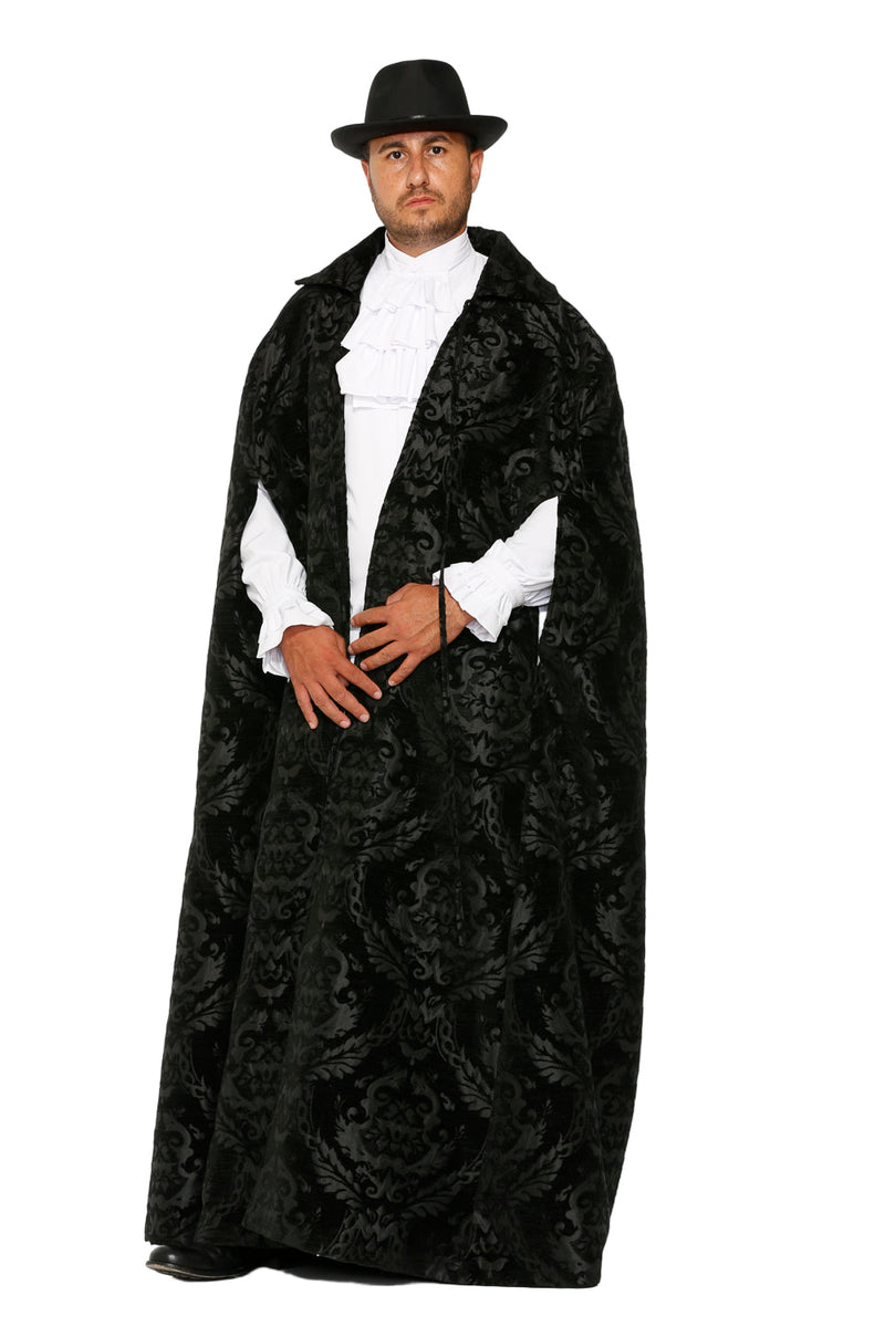 90110 Black Brocade Men's Cape
