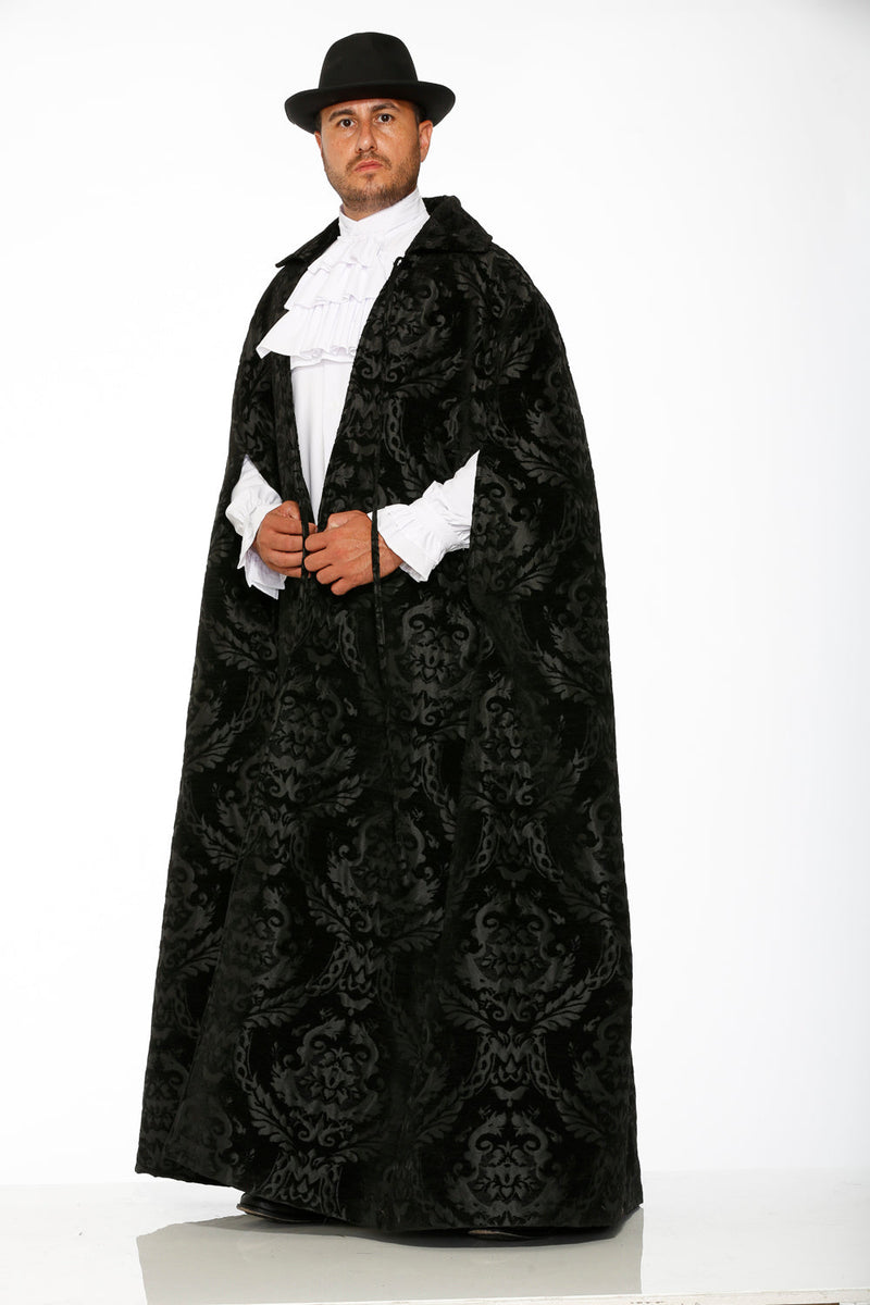 90110 Black Brocade Men's Cape