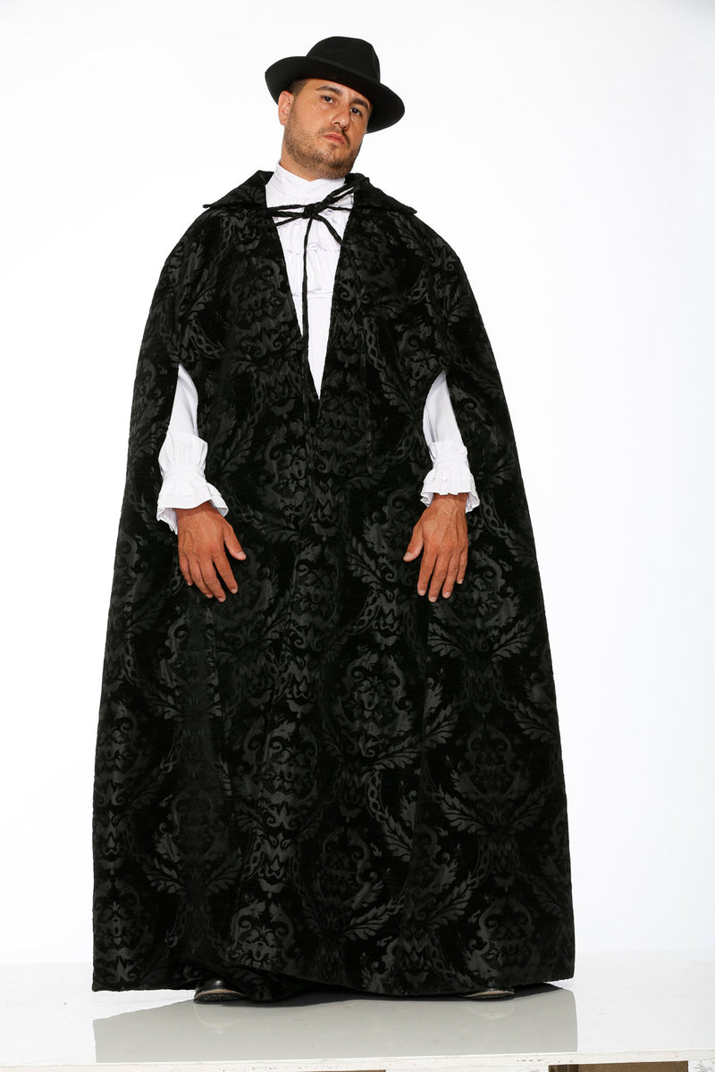90110 Black Brocade Men's Cape