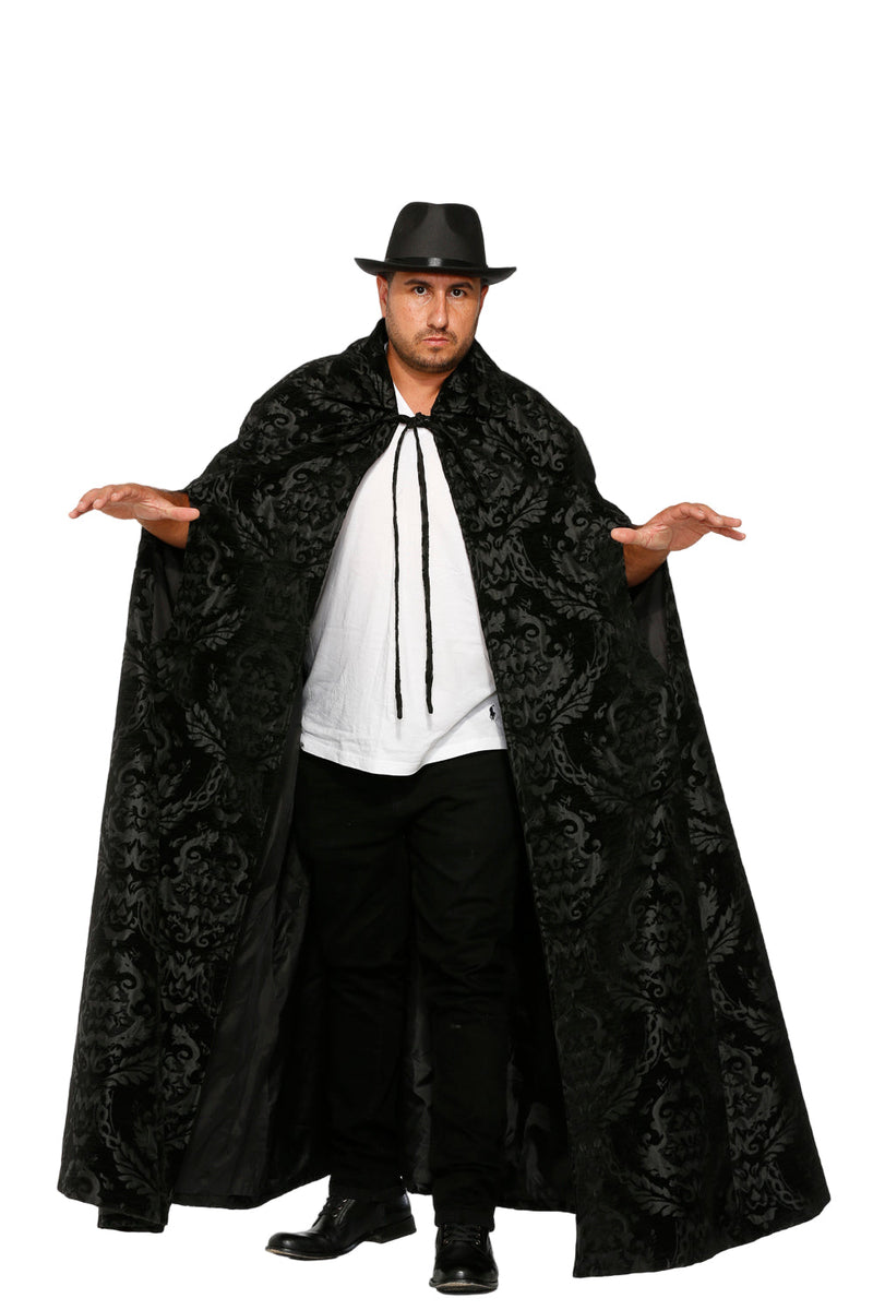 90110 Black Brocade Men's Cape