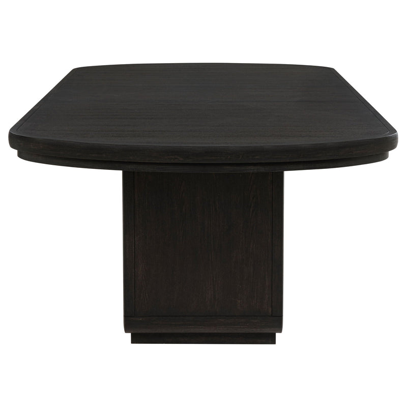 Leandro 9-piece Rectangular Dining Table Set Burnished Black