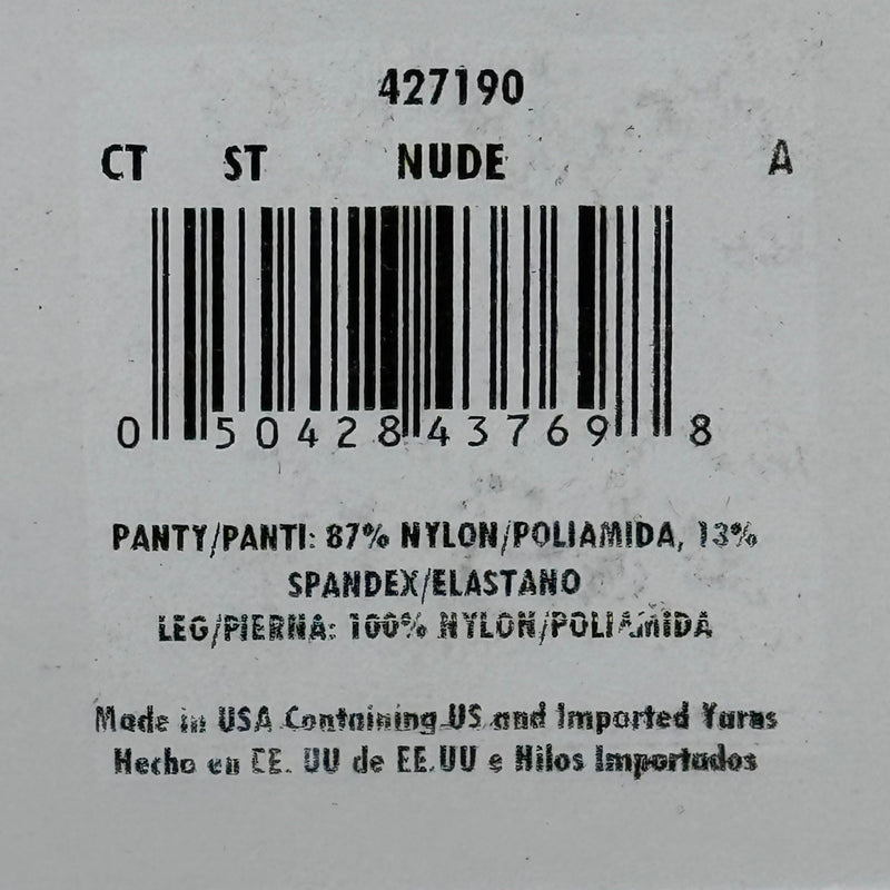 HANES (2 PACK, 2 PAIRS EACH ) Essentials Control Top Pantyhose Women's Sz A Nude