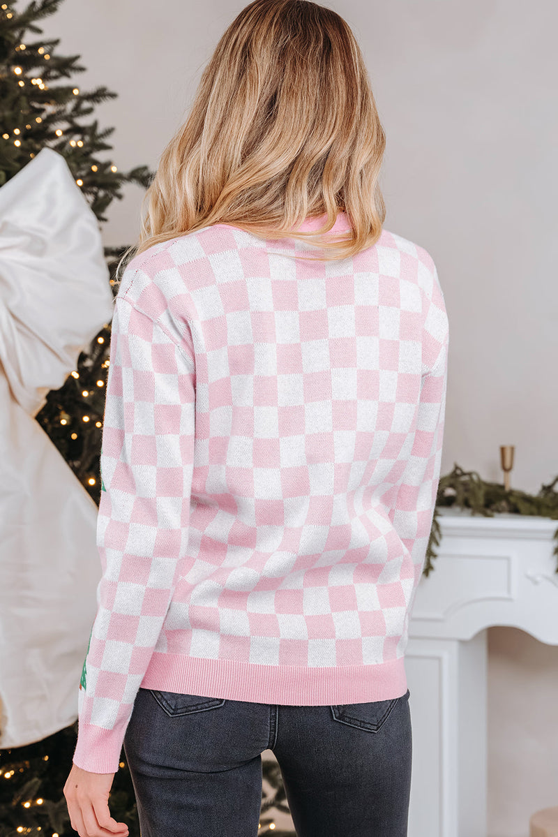 Ella Tree Pattern Cardigan Sweater