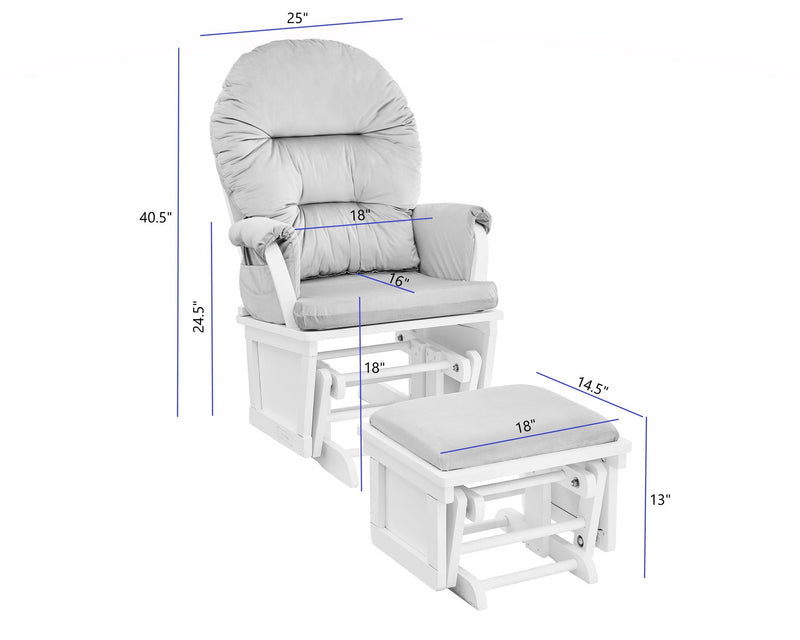 Mason - Comfortable Glider And Ottoman