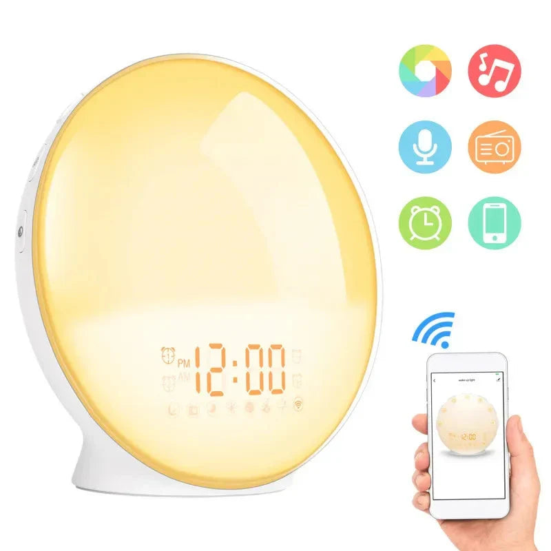Sound machine sunrise alarm clock