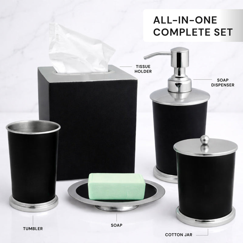 The Maebrie Collection - Elegant Modern Bathroom Décor Accessories Set of 5