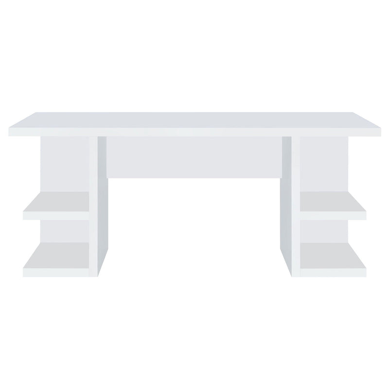 Alice 71-inch 4-shelf Engineered Wood Writing Desk White