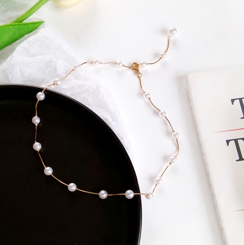 Pearl Strand Chain Necklace