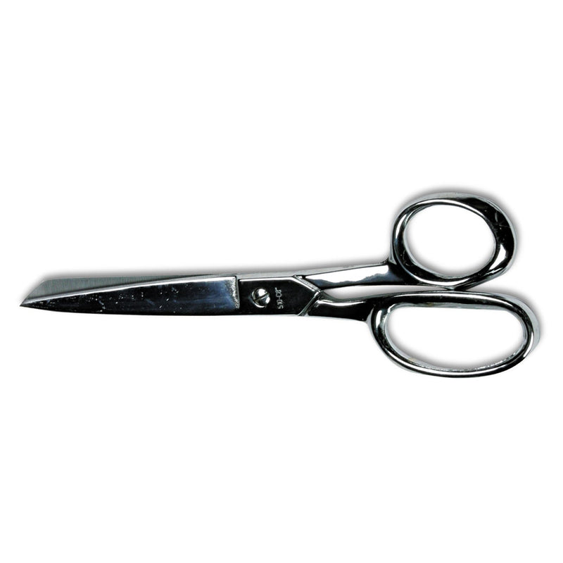 Clauss Hot Forged Carbon Steel Shears, 8" Long, 3.88" Cut Length, Nickel Straight Handle