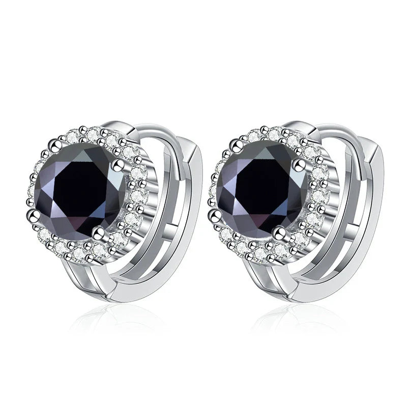 925 Sterling Silver D Color Moissanite Stud Earrings For Women Wedding
