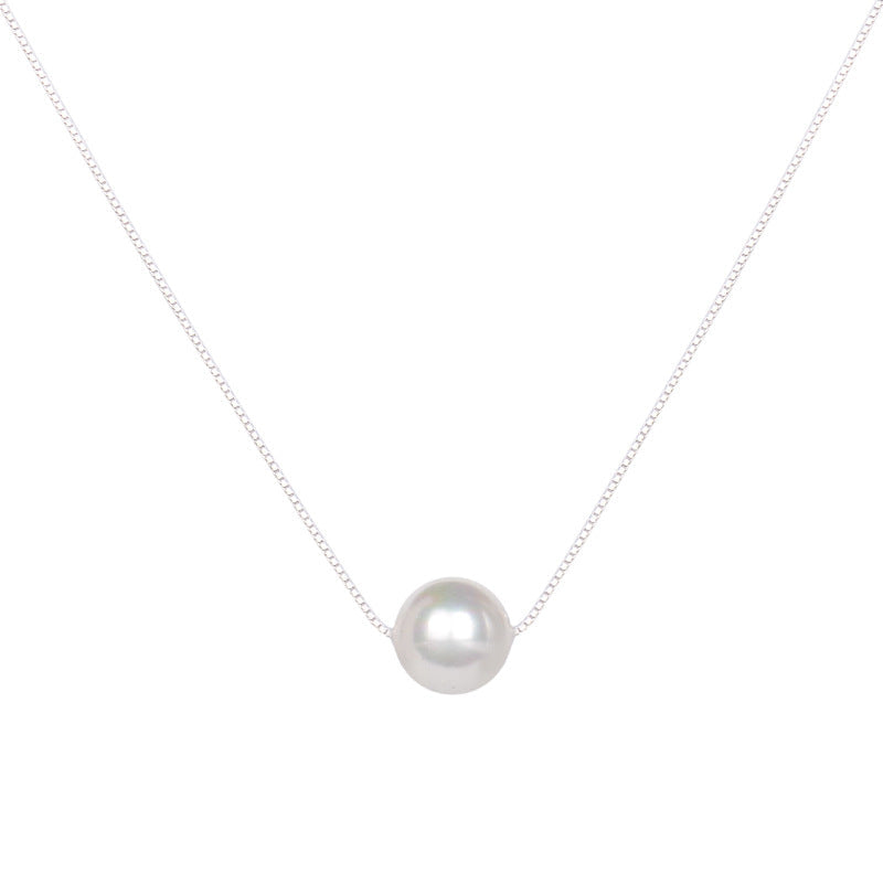 Single Pearl Pendant Necklaces