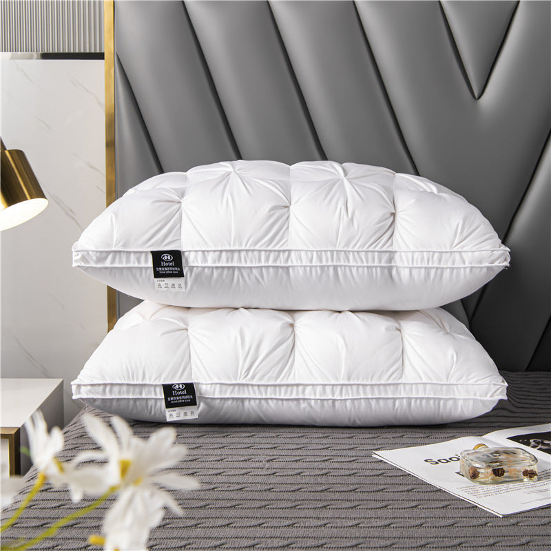 White Goose Down Pillow with Cotton Cover