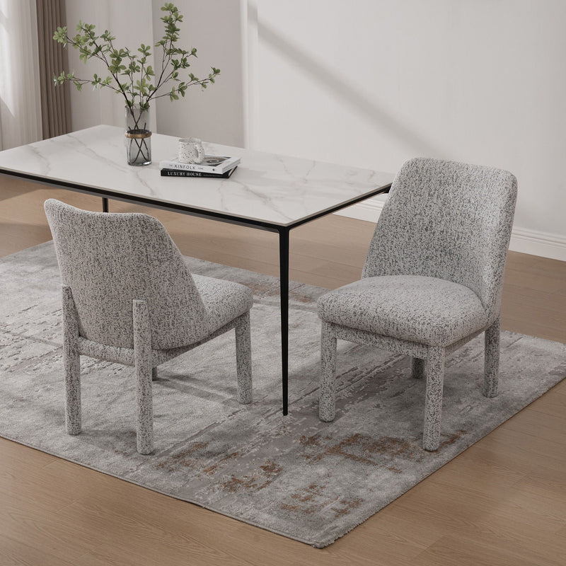 Wide Minimalist Dining Chair