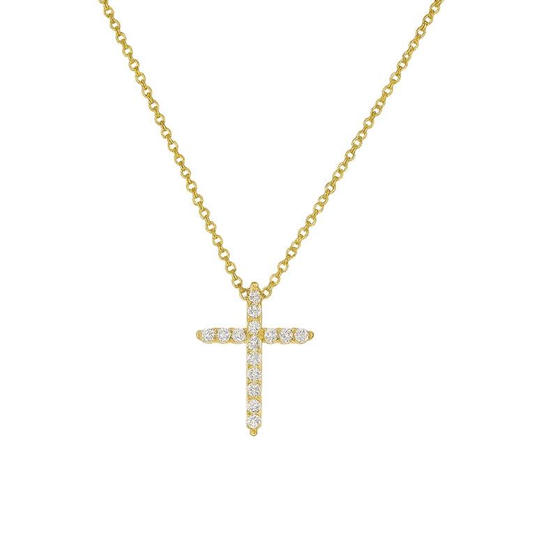 Faith Cubic Zirconia Cross Necklaces