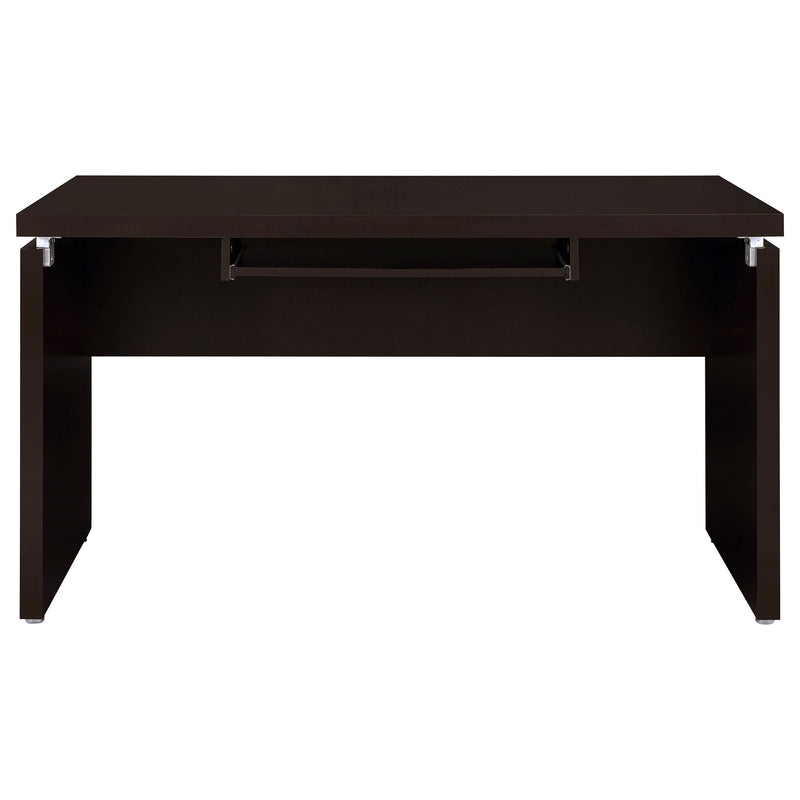 Skylar L-Shape Desk with Mobile File Cabinet Cappuccino