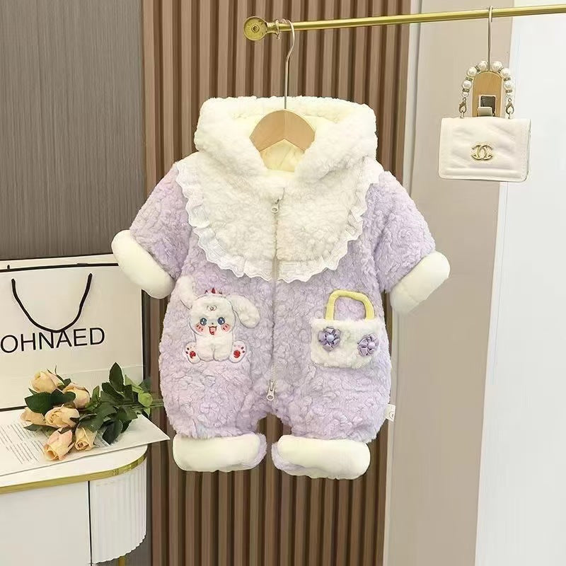 Thickened Warm Super-cute Hooded Outerwear