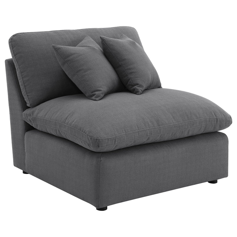 Hobson 5-piece Upholstered Modular Sectional Sofa Charcoal