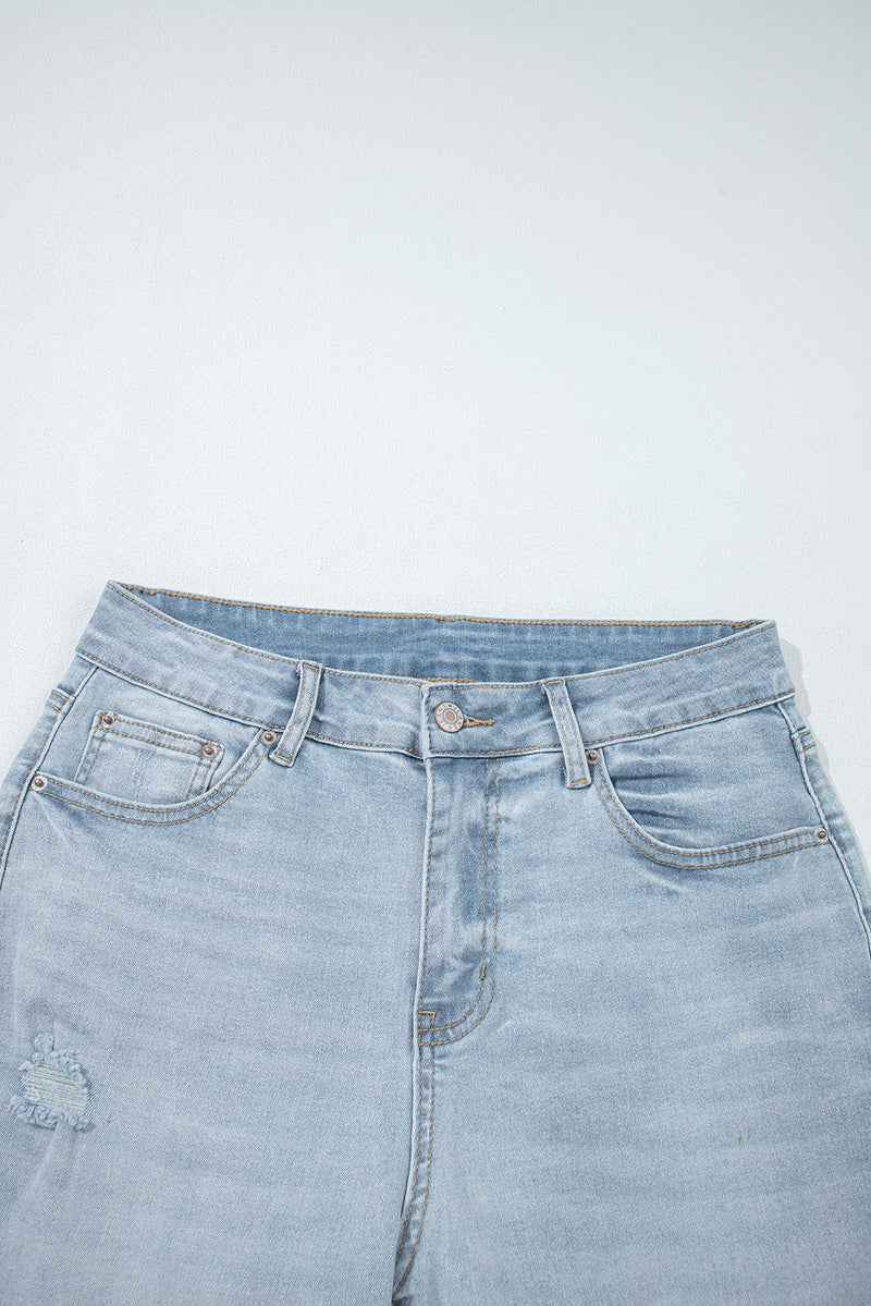 Kimberly Length Distressed Skinny Jeans