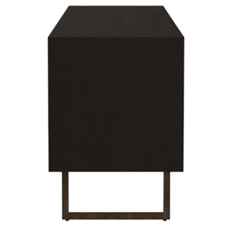 Marsden 2-door Mango Wood 70-inch TV Stand Charcoal Black