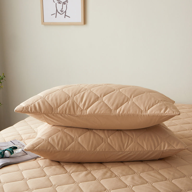 Pure Cotton Quilted Pillow Protective Cover