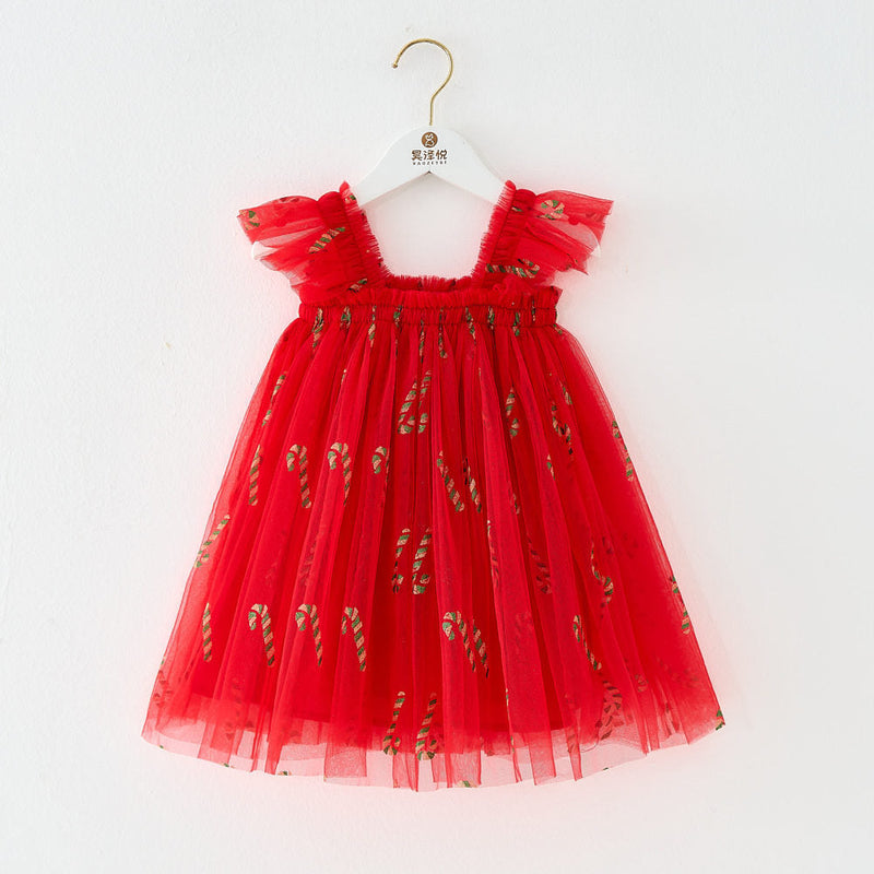 Christmas New Children Shirt XINGX Suspender Skirt For Girls