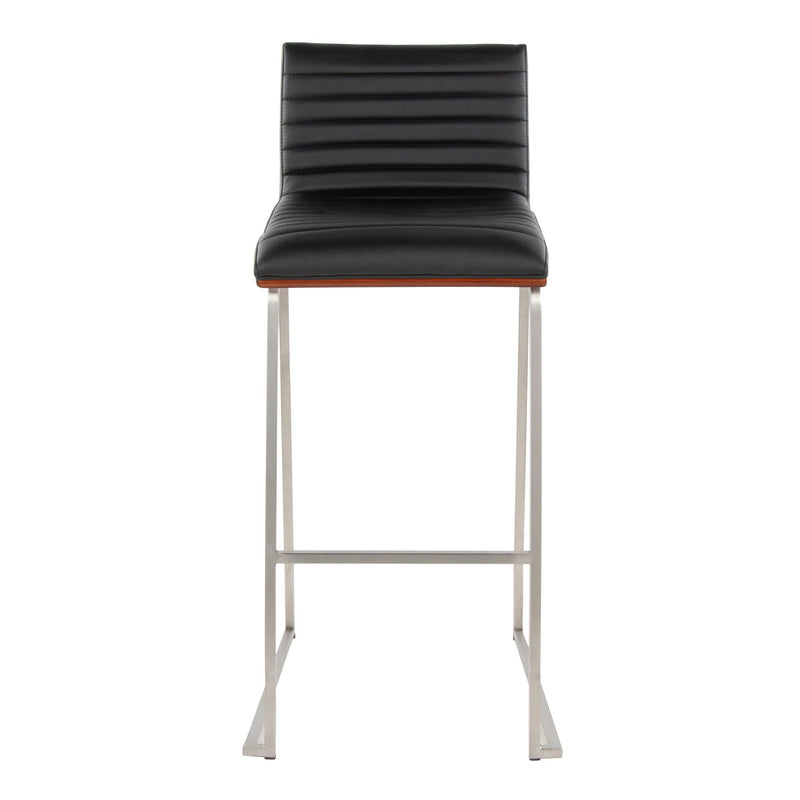 Mason Mara - Contemporary Fixed Height Barstool (Set of 2)