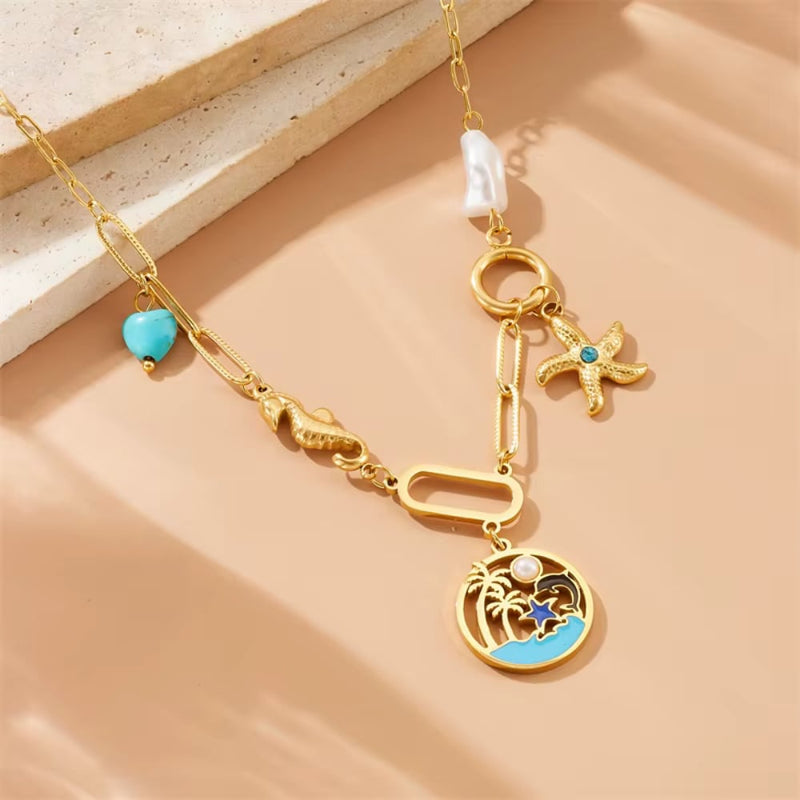 Seaside Charm Turquoise Necklace