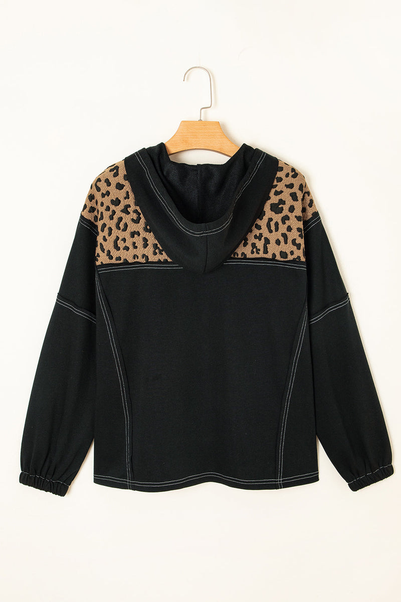 Monanaya Cuff Quarter Zip Hoodie