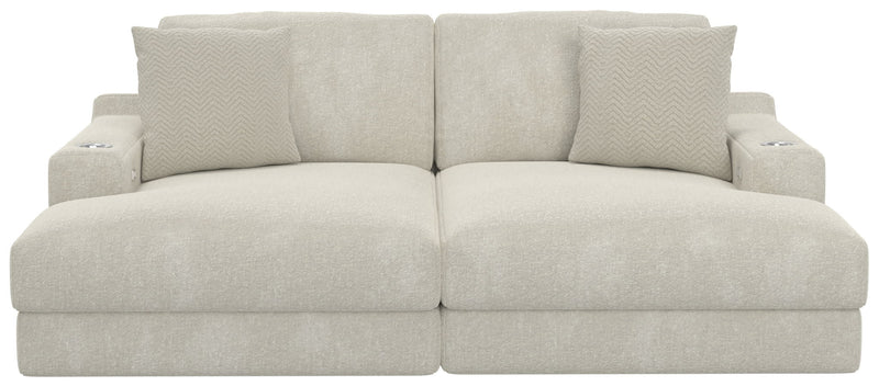 Cozy - 2 Piece Double Wide Chaise With USB Charging Ports
