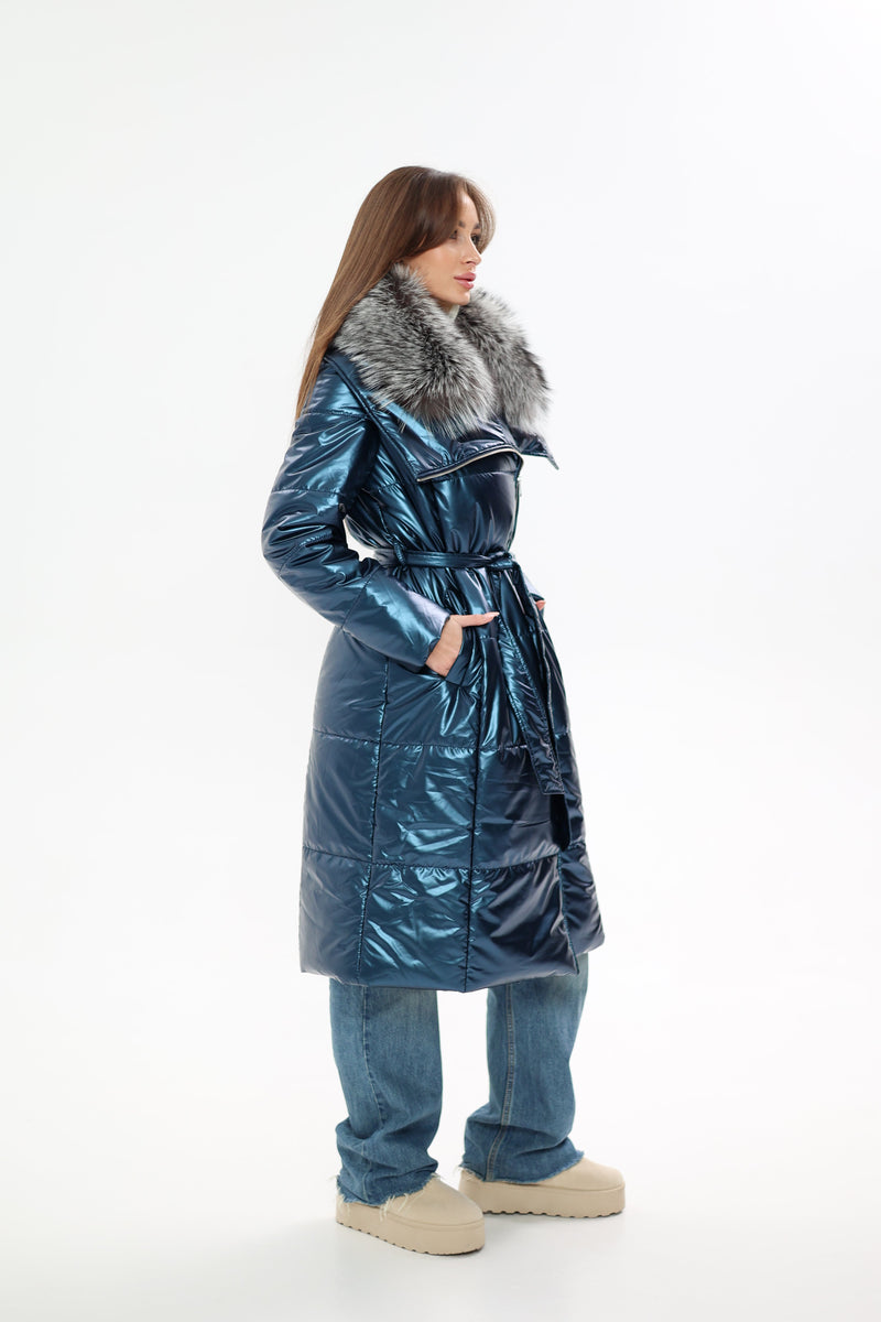 Genuine Silver Fox Fur Freudenberg Comfortemp® Coat