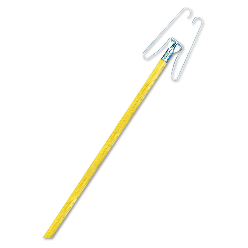 Boardwalk Wedge Dust Mop Head Frame/Lacquered Wood Handle, 0.94" dia x 48" Length, Natural