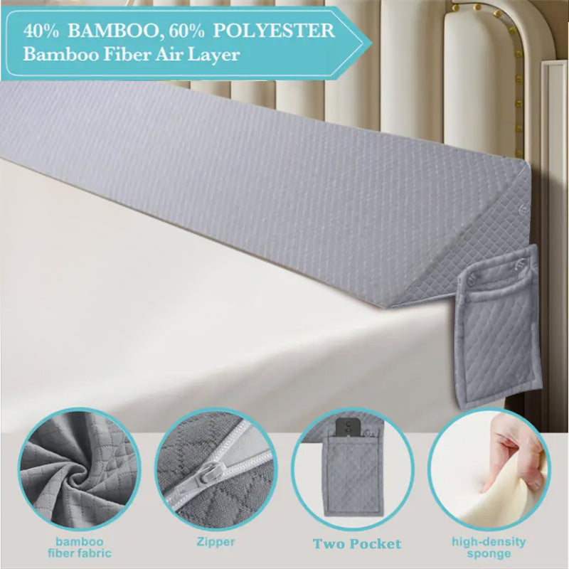 Air Layer Wedge Pillow – Grey Triangular Elevation Support
