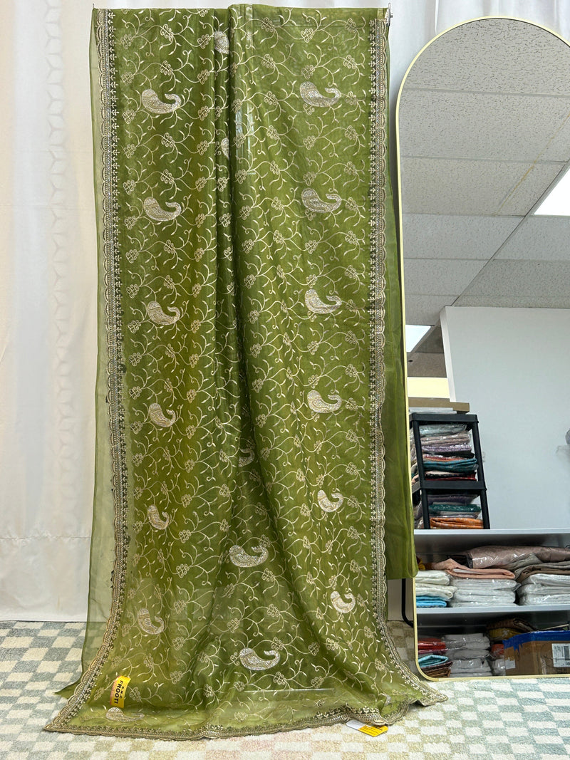 Shimmer silk saree : cocktail saree
