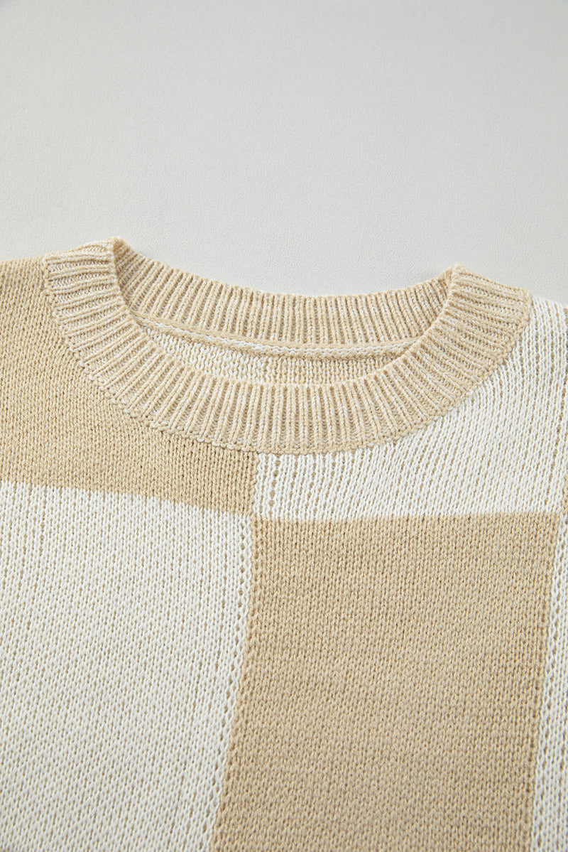 Abigail Print Drop Shoulder Sweater