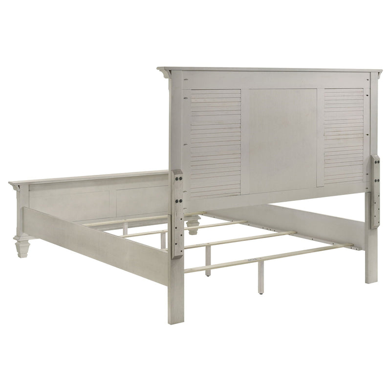 Franco 4-piece Queen Bedroom Set Distressed White