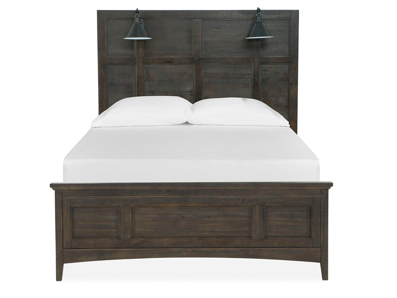 Westley Falls - Complete Lamp Panel Bed With Regular Rails