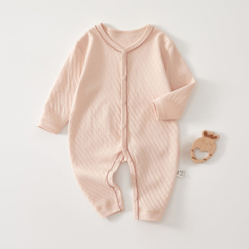 Pure Cotton Long-sleeve Baby Bodysuit