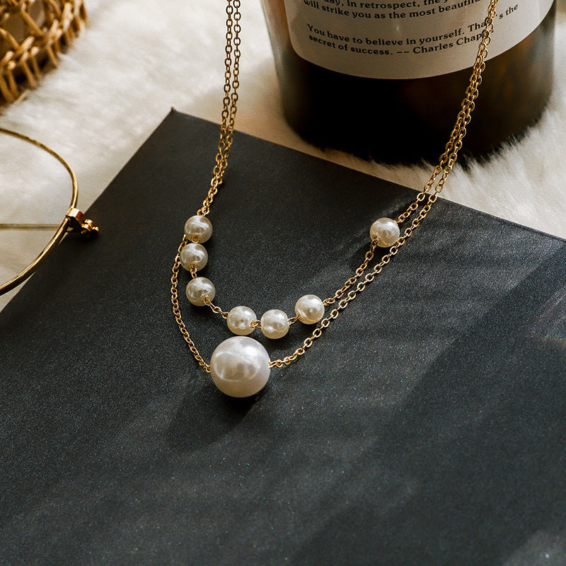 Boho Choker Pearl Pendant Necklace