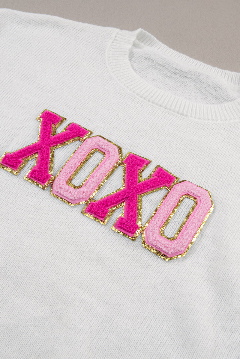 Robin Glitter Print Casual Sweater