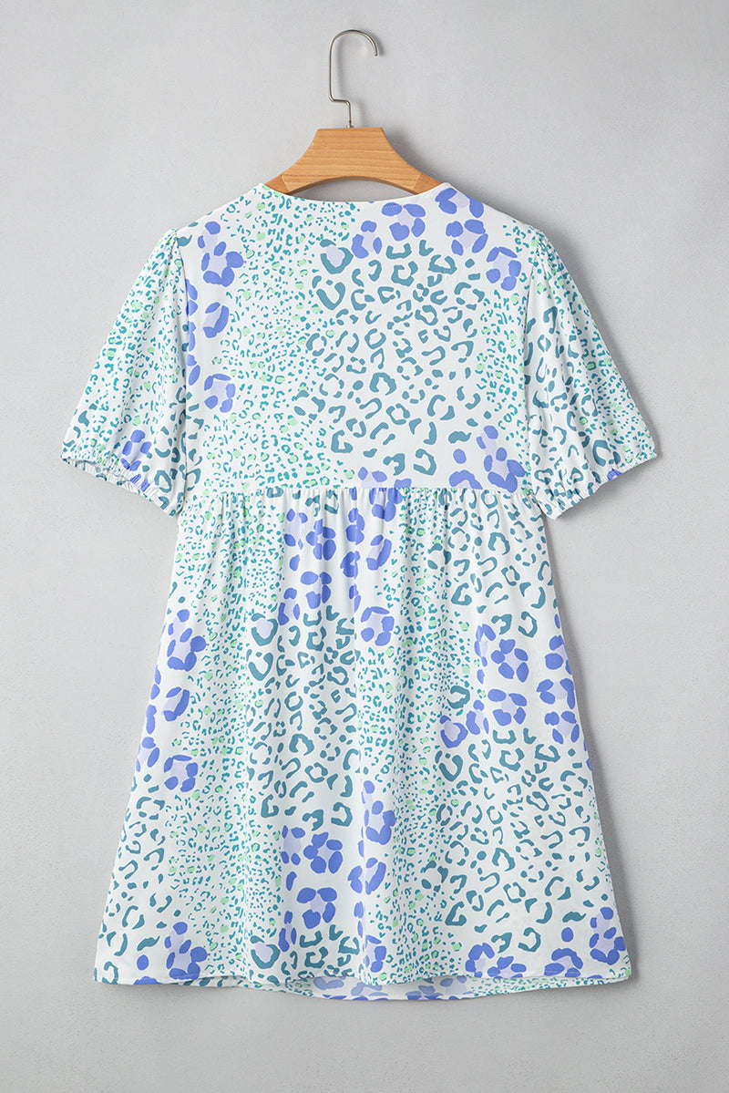 Lacey Puff Sleeve Mini Dress