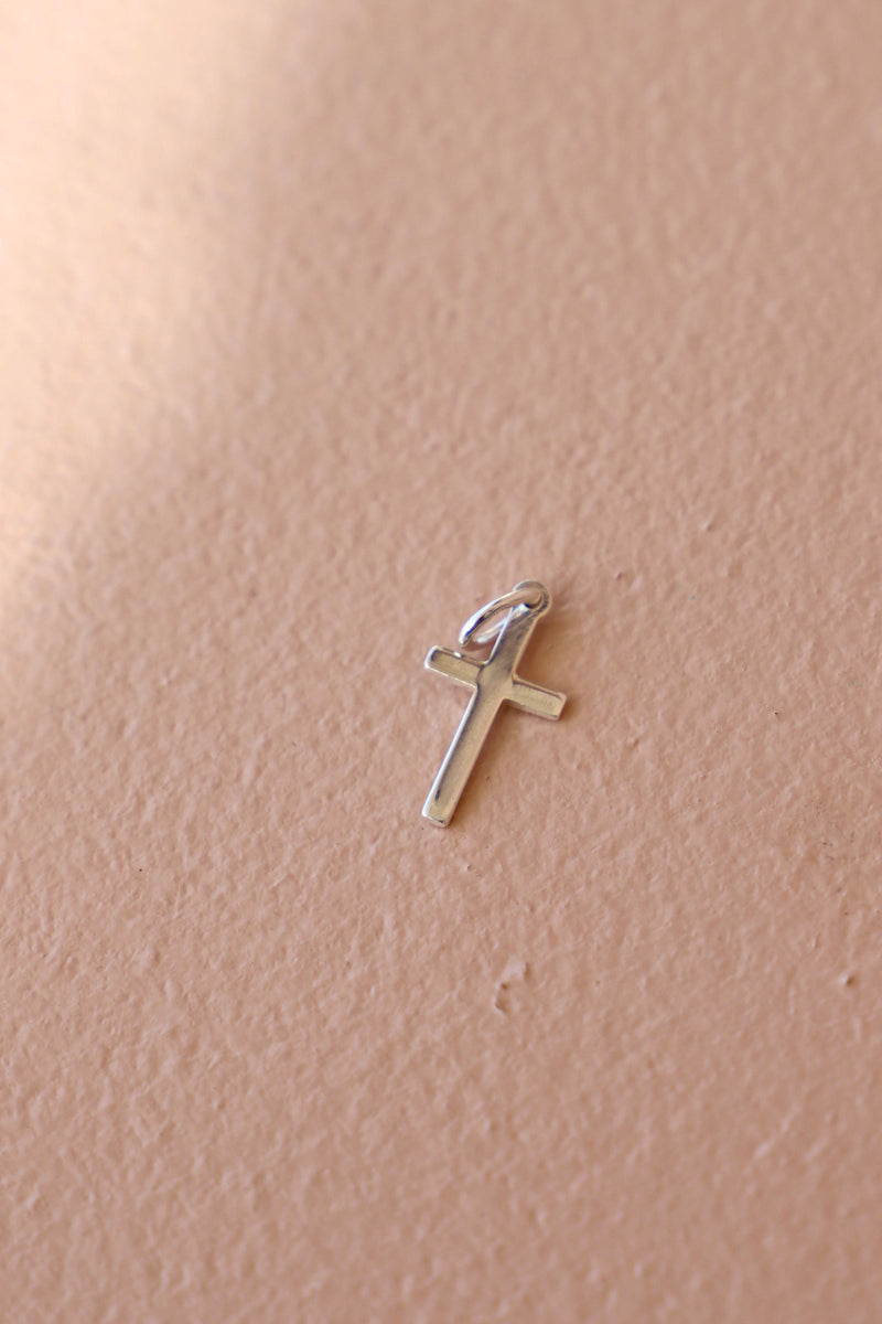 SILVER CROSS CHARM