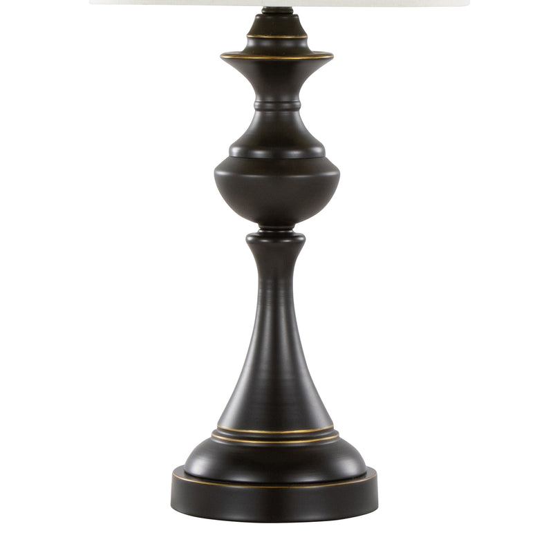 Montgomery 29" Contemporary Metal Table Lamp Set of 2 in Oil Rubbed Bronze